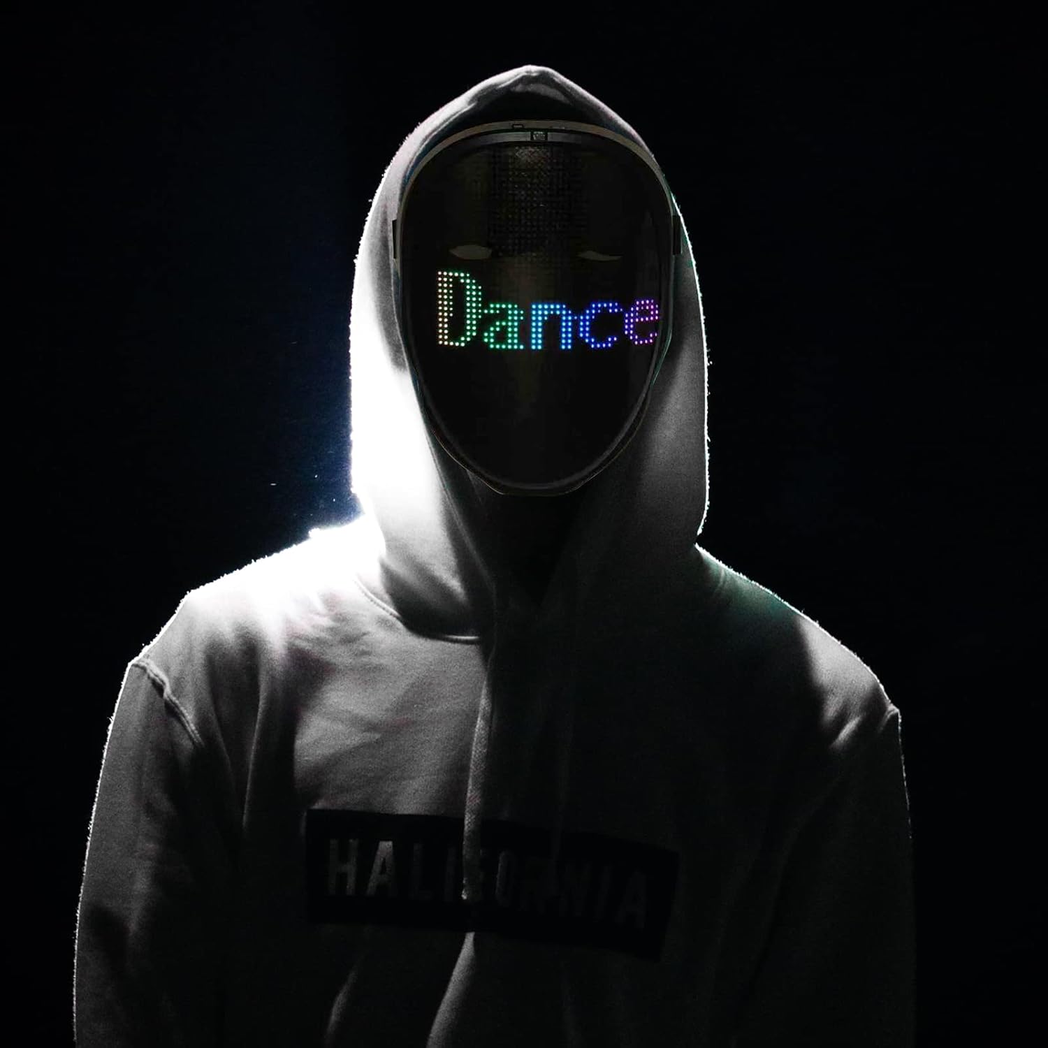 Miniatura 5 de Máscara LED con Bluetooth programable máscara de luz de Halloween para fiesta de máscaras máscara de cosplay