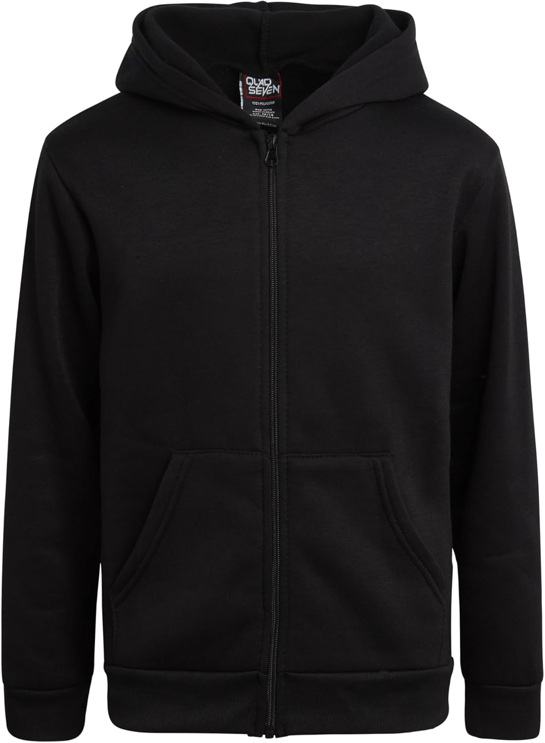 Quad Seven Boys Sweatsuit Set - 4 Piece Solid Fleece Boys Zip up Hoodie and Lightweight Jogger Sweatpants (Sizes: 5-18) - Image 5