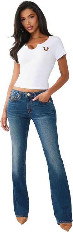 True Religion Women's True Religion Tiger Relax Shrunken Tee T-Shirt (Pack of 1)
