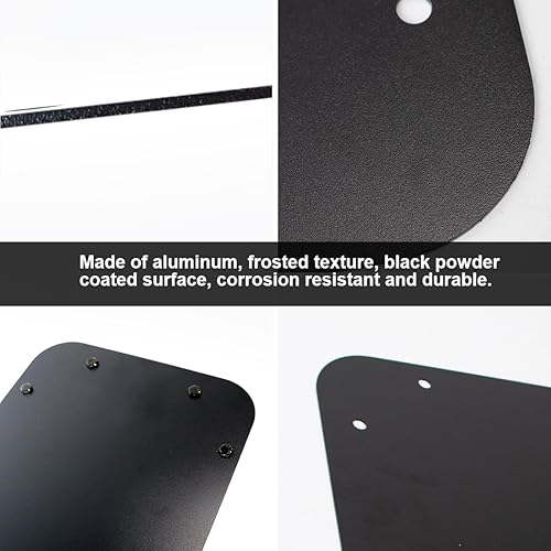 Miniatura 4 de Soporte de aluminio para neumáticos de repuesto, placa de llenado, cubierta de ventilación plana para portón trasero y marco de puerta trasera,