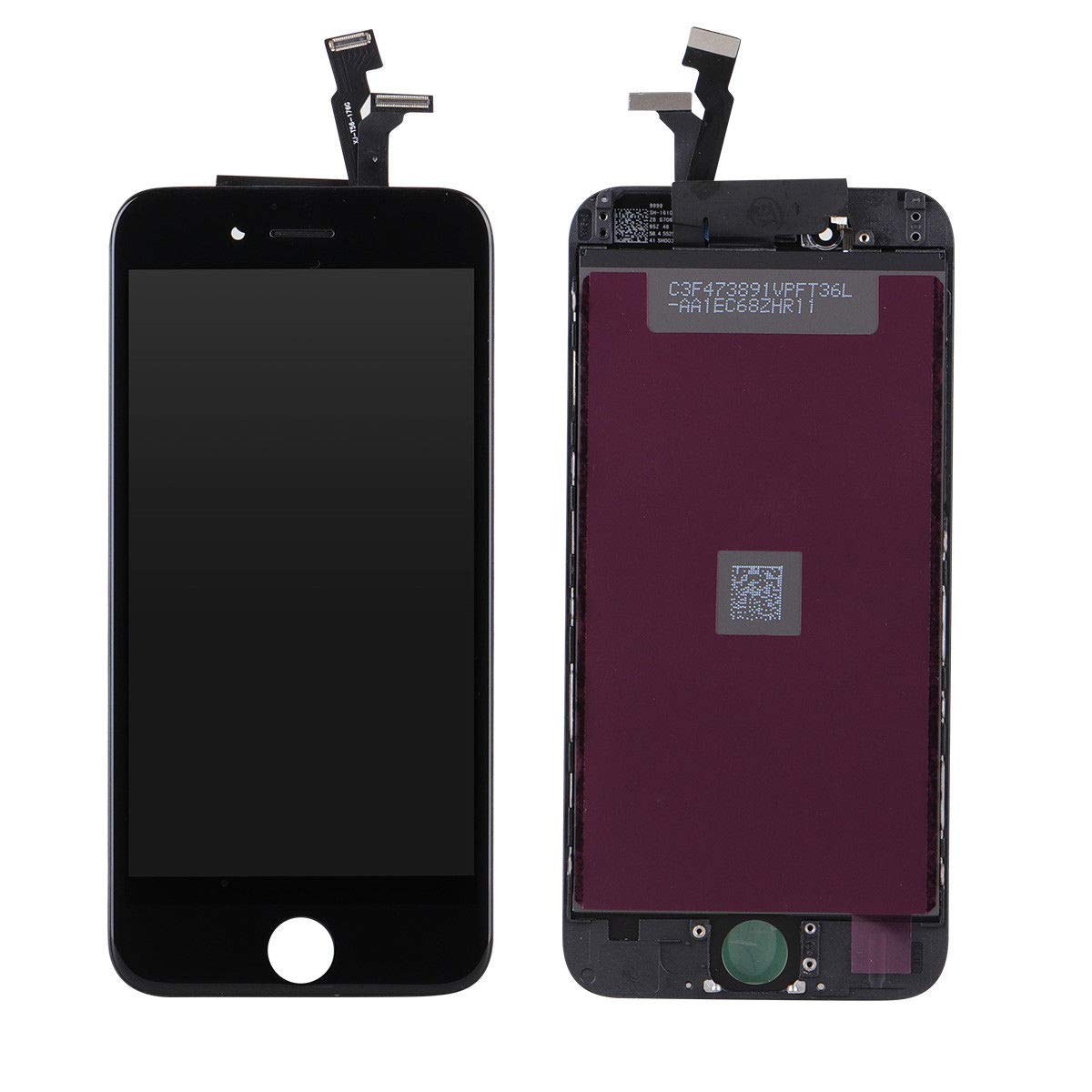 New DATTON 2nd Black LCD Replacement fits for iPhone 6 4.7 inch Front Panel Touch Screen digitizer Assembly Glass Display Frame Set Full Completed with Tool Kits