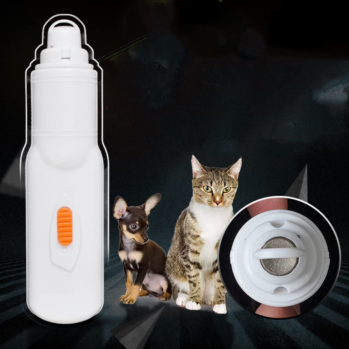 POPETPOP 3pezzi Tagliaunghie per Domestici Smerigliatrice Silenziosa per Unghie Strumento Unghie Batteria Design