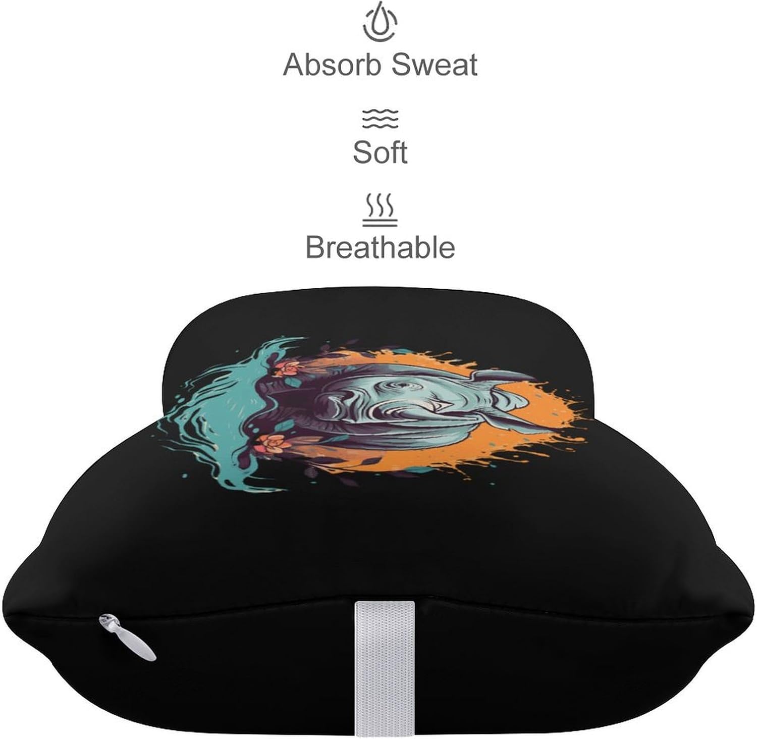 Rhino Wildlife 2 Pack Car Neck Pillow Car Headrest Soft Car Pillow for Most Cars