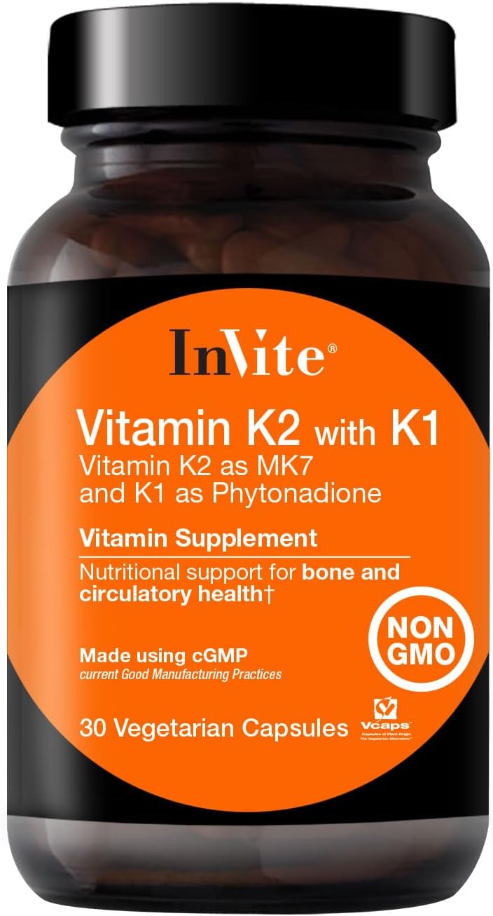 Invite Health Vitamin K2 with K1 Supports Bone and
