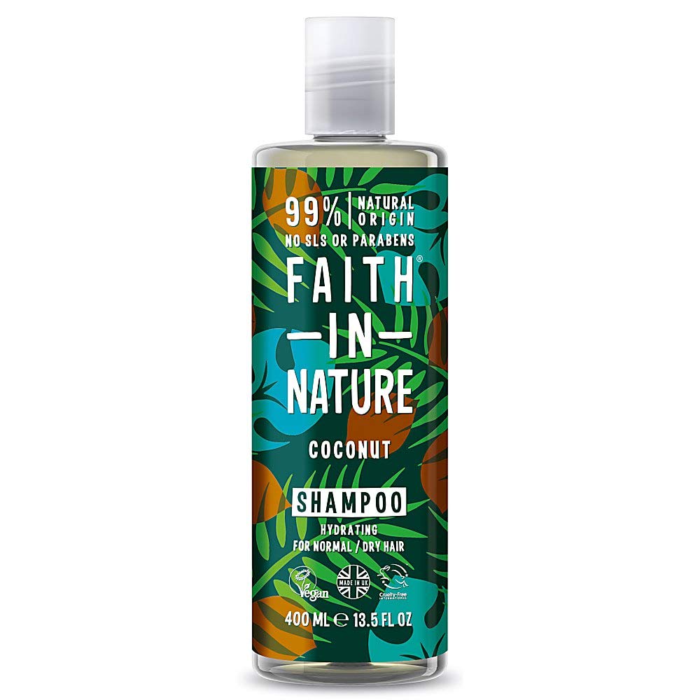Faith in Nature Coconut Shampoo 400ml (PACK OF 2), 400 ml (Pack of 2)