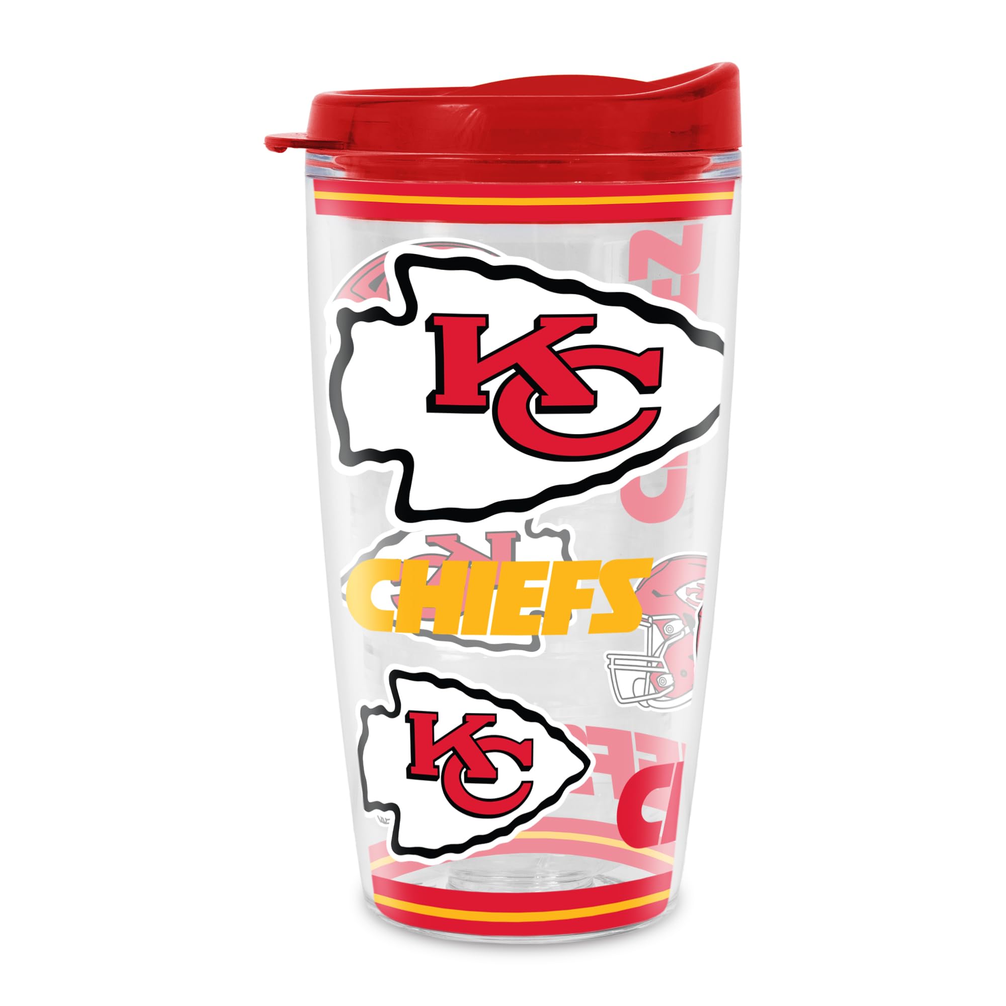 Rico Industries NFL Football Double Wall Mayhem 16oz Tritan Tumbler W Lid