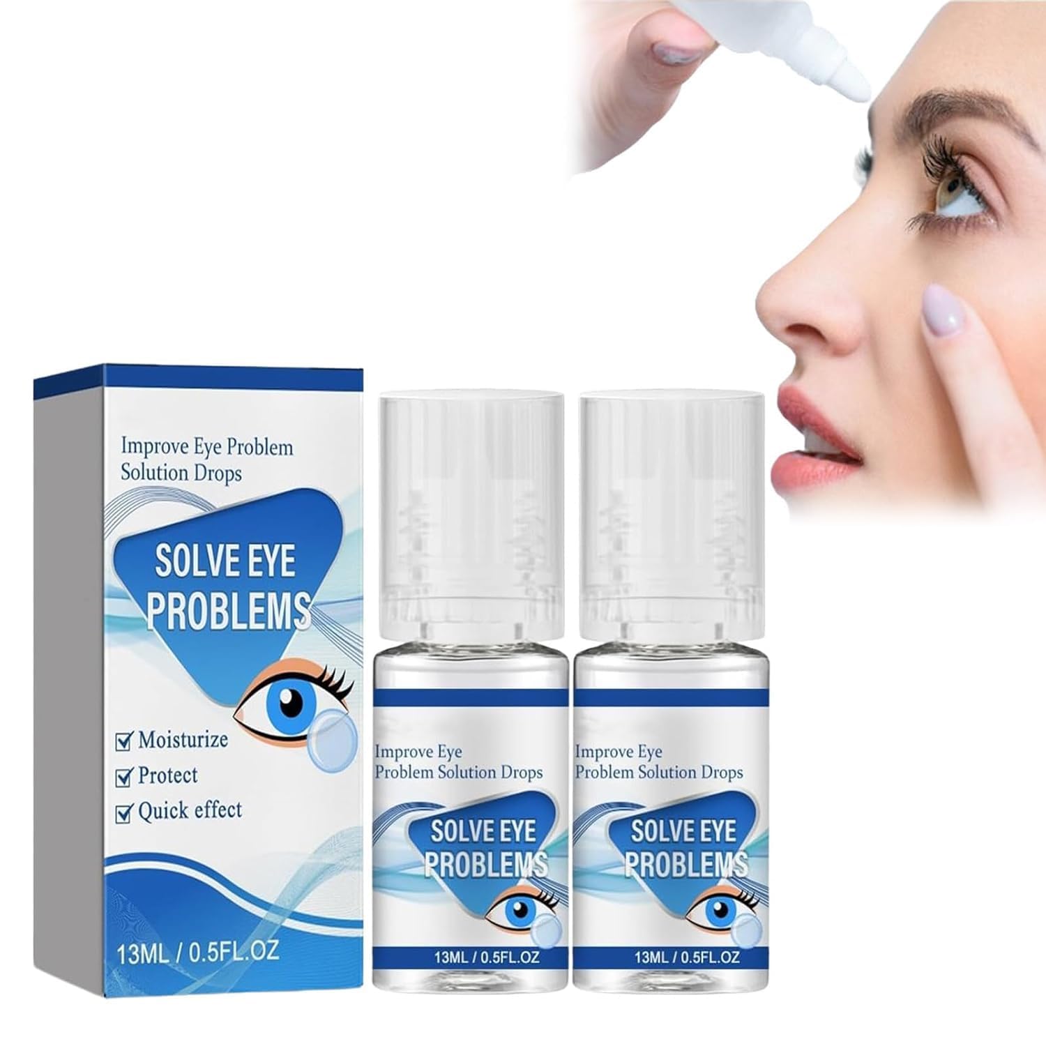 Myopia Reversal Eye Drops,Eye Wellness Drops, Improve Eye Problem Solution Drops, Myopia Relief Dry Eye Drops, Alleviate Eye Fatigue,Clear Eyesight (2pcs)