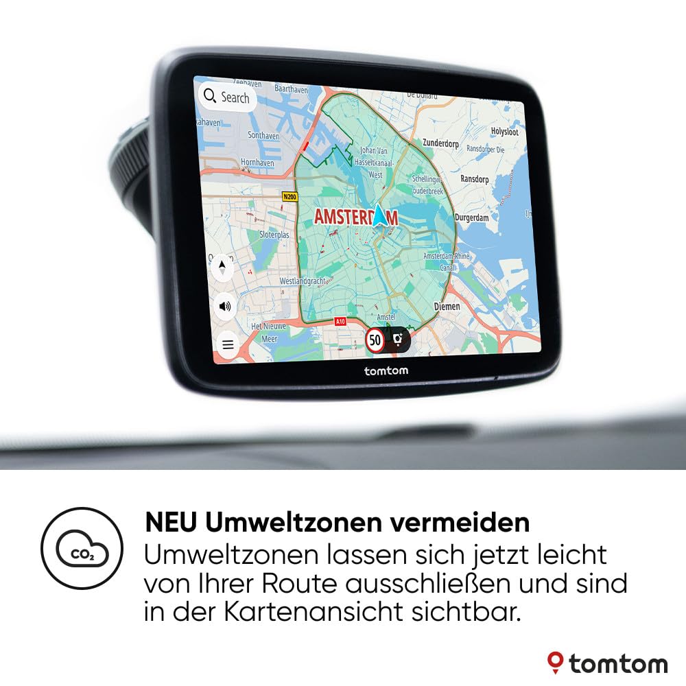 Navigatore TomTom GO Discover 7" - Mappe Mondo, Traffico In Tempo Reale, WiFi, Supporto Magnetico - Foto 2