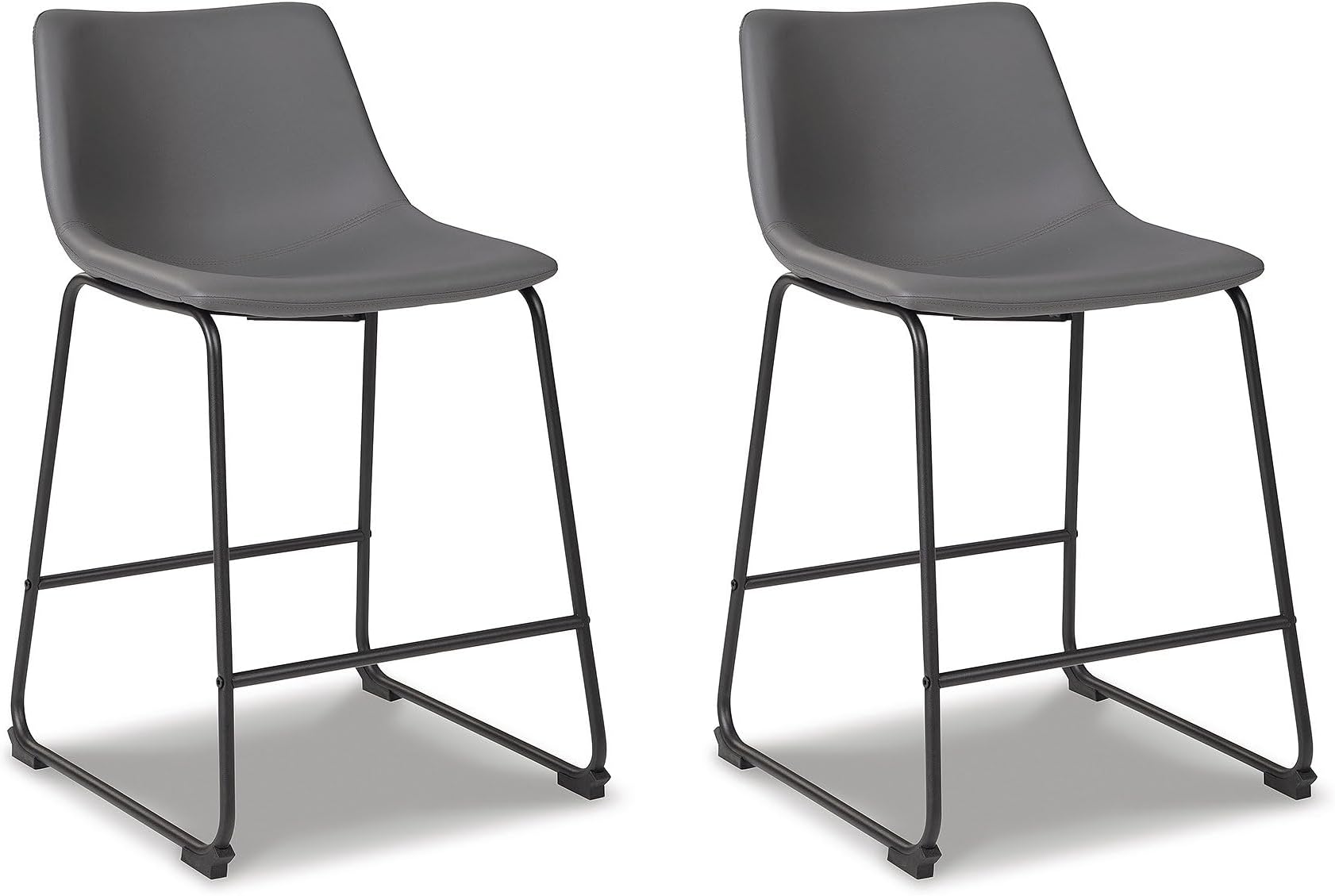 Signature Design by Ashley Centiar Counter Height Bar Stool, Gray