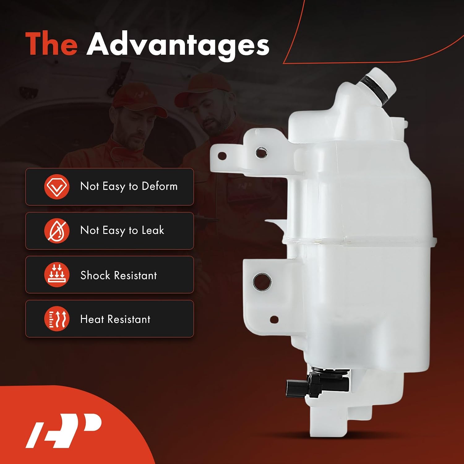 A-Premium Windshield Washer Reservoir Tank Assembly Compatible with Mazda 3, 3 Sport, 2014 2015 2016 2017 2018, Automatic or Manual Transmission - with Cap & Washer Pump & Fluid Level Sensor