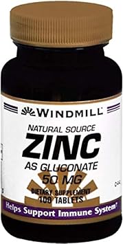 ZINC TAB GLUCONATE 50 MG WMILL Size 100