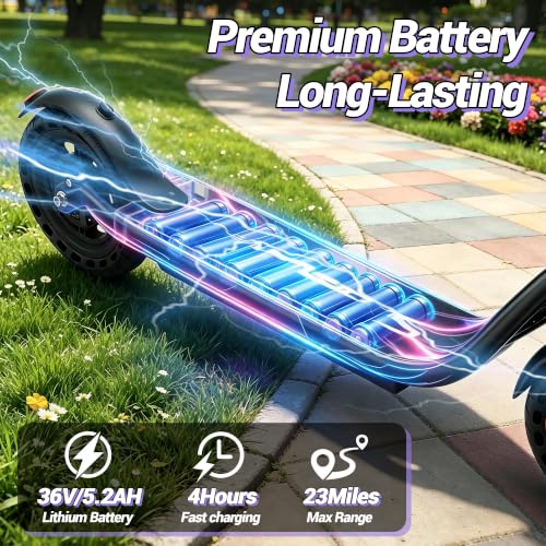 Image of Aovowheel Electric Scooter for Adults, Folding E Scooter with 250W-500W Motor 16-24 Mph Top Speed, Max 15-60Miles Long Range,Commuting Scooters with 6.5'' /8.5'' /10'' /14'' Tires, Dual Brakes