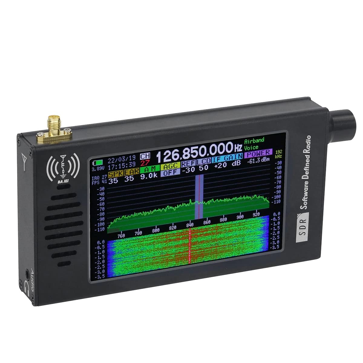 Odbiornik radiowy SDR cyfrowa demodulacja odbiornik radiowy CW/AM/SSB/FM/WFM