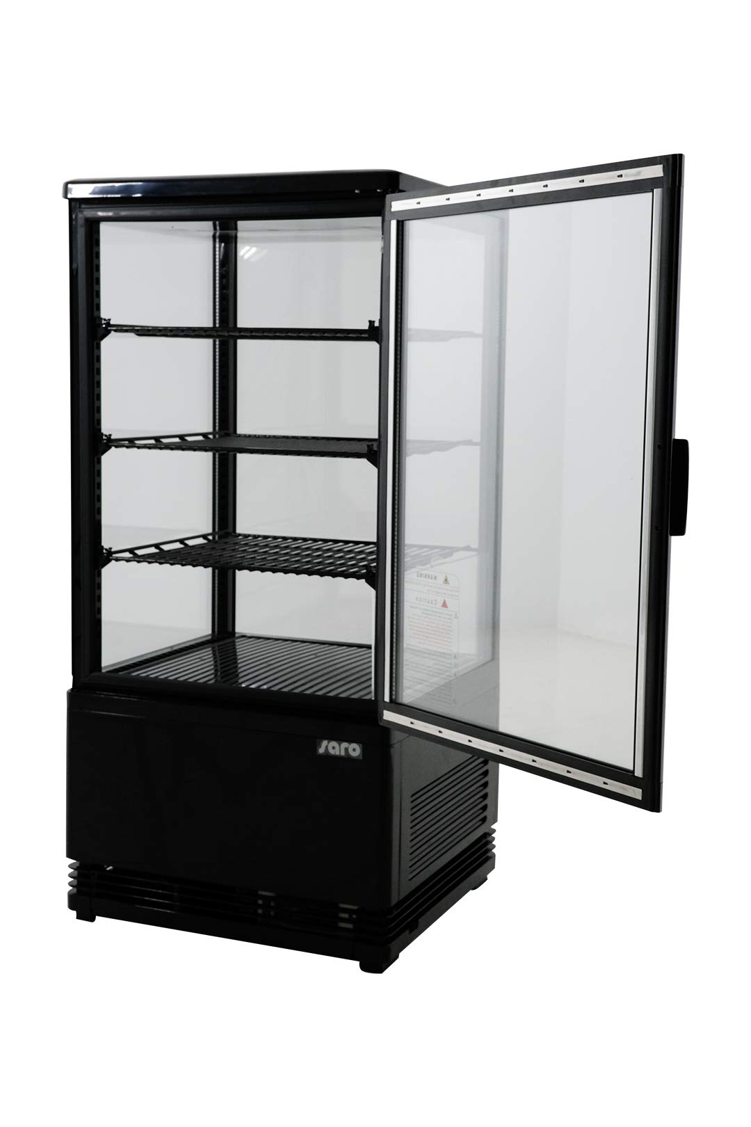 Saro 330-10051 - Mini vitrina de refrigeración por recirculación (plástico, SC 70, 70 L), color negro