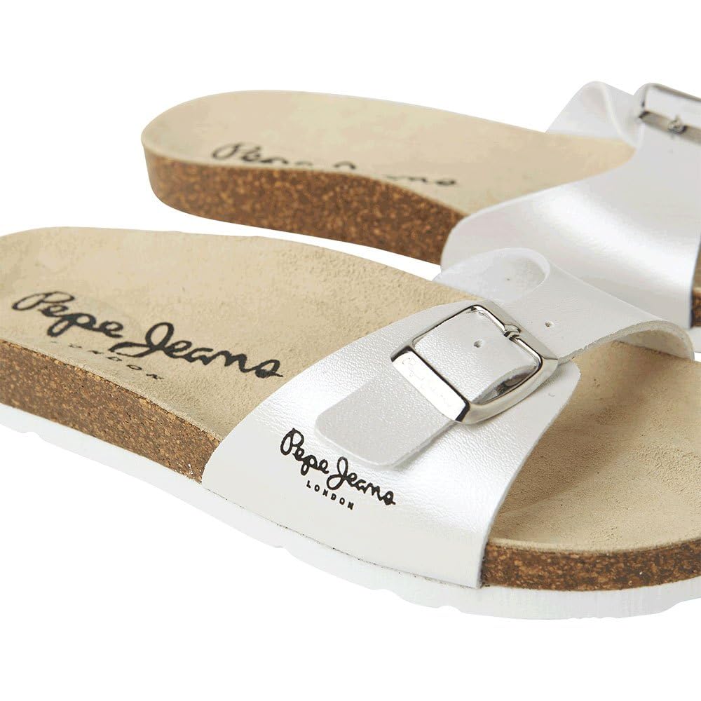 Pepe Jeans Sandales anatomiques Oban Pearly White