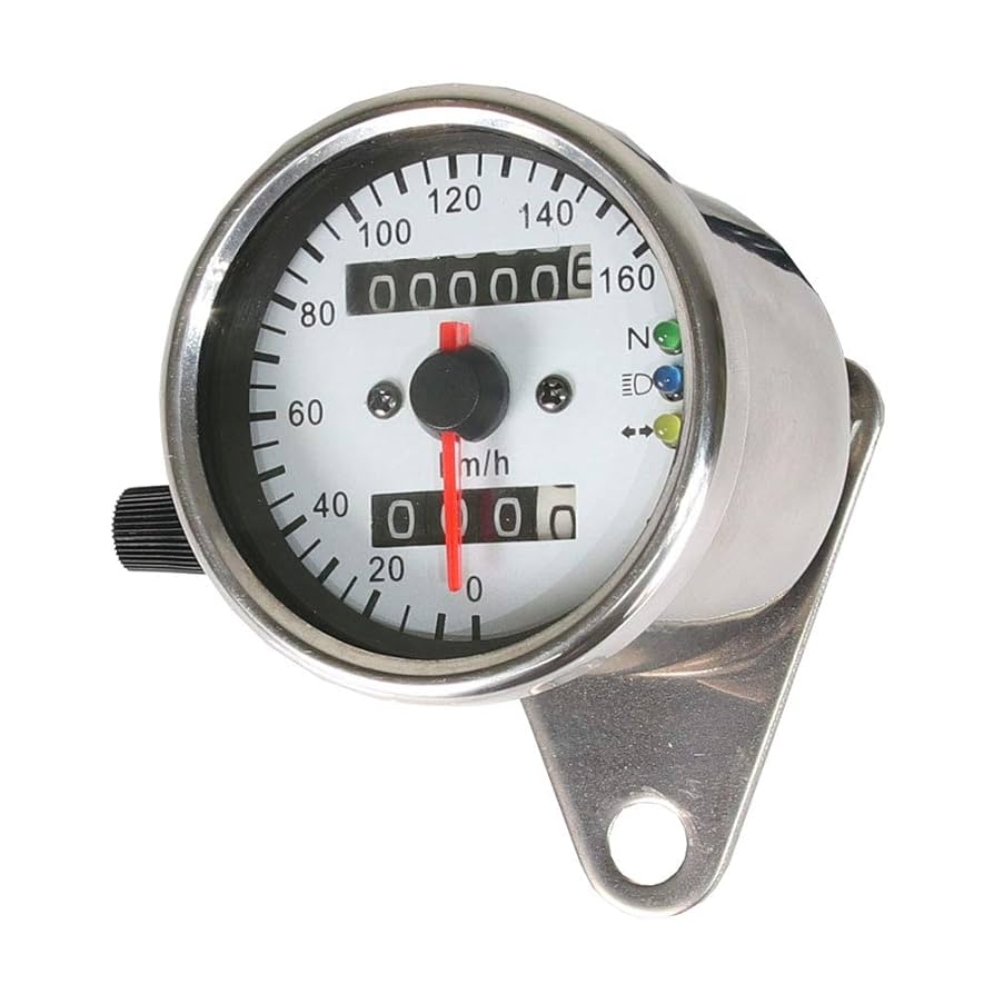 Amazon | 汎用 バイク 機械式 スピードメーター 速度計 60mm