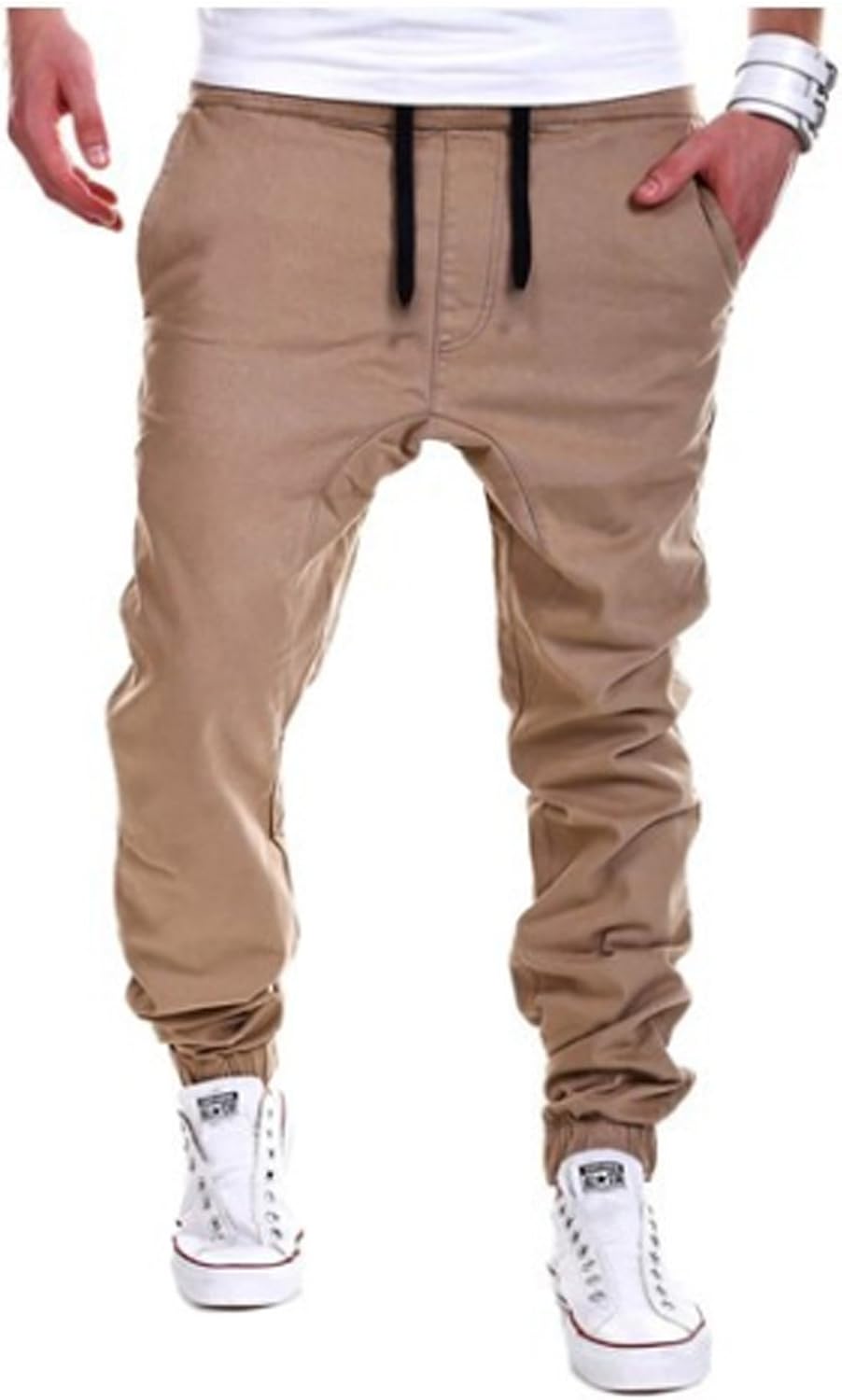 Letuwj Mens Trousers Causal Jogger 