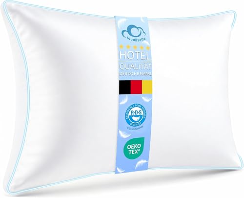 Kopfkissen 40x80 Daunenkissen Federkissen, Premium Kissen Daunen und Federn
