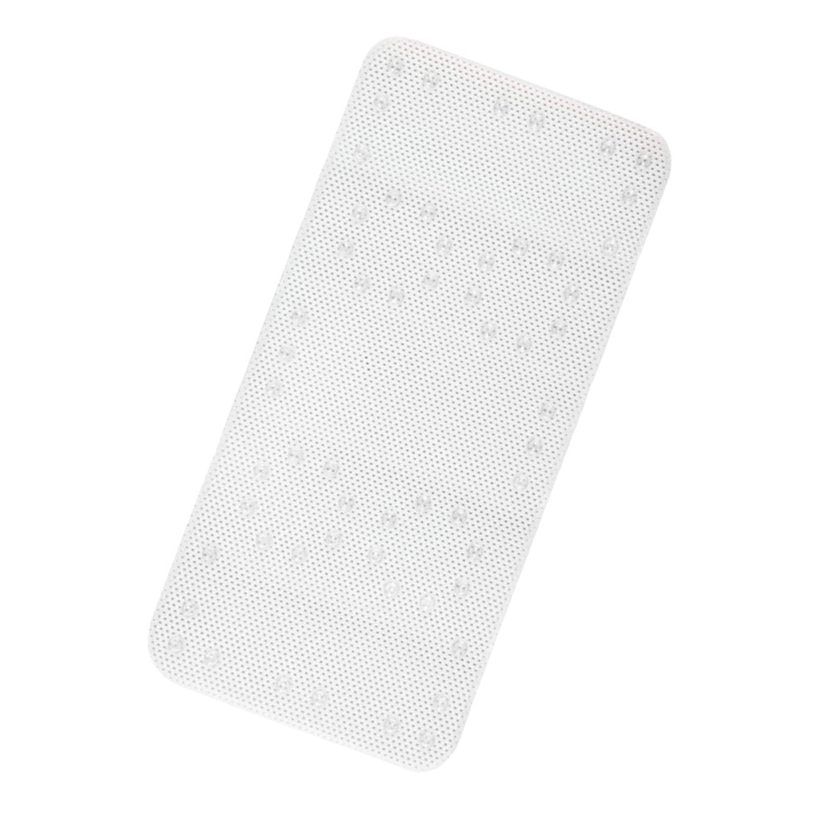Alfombra de baño blanca para crear un espacio seguro, cómodo y libre de resbalones
