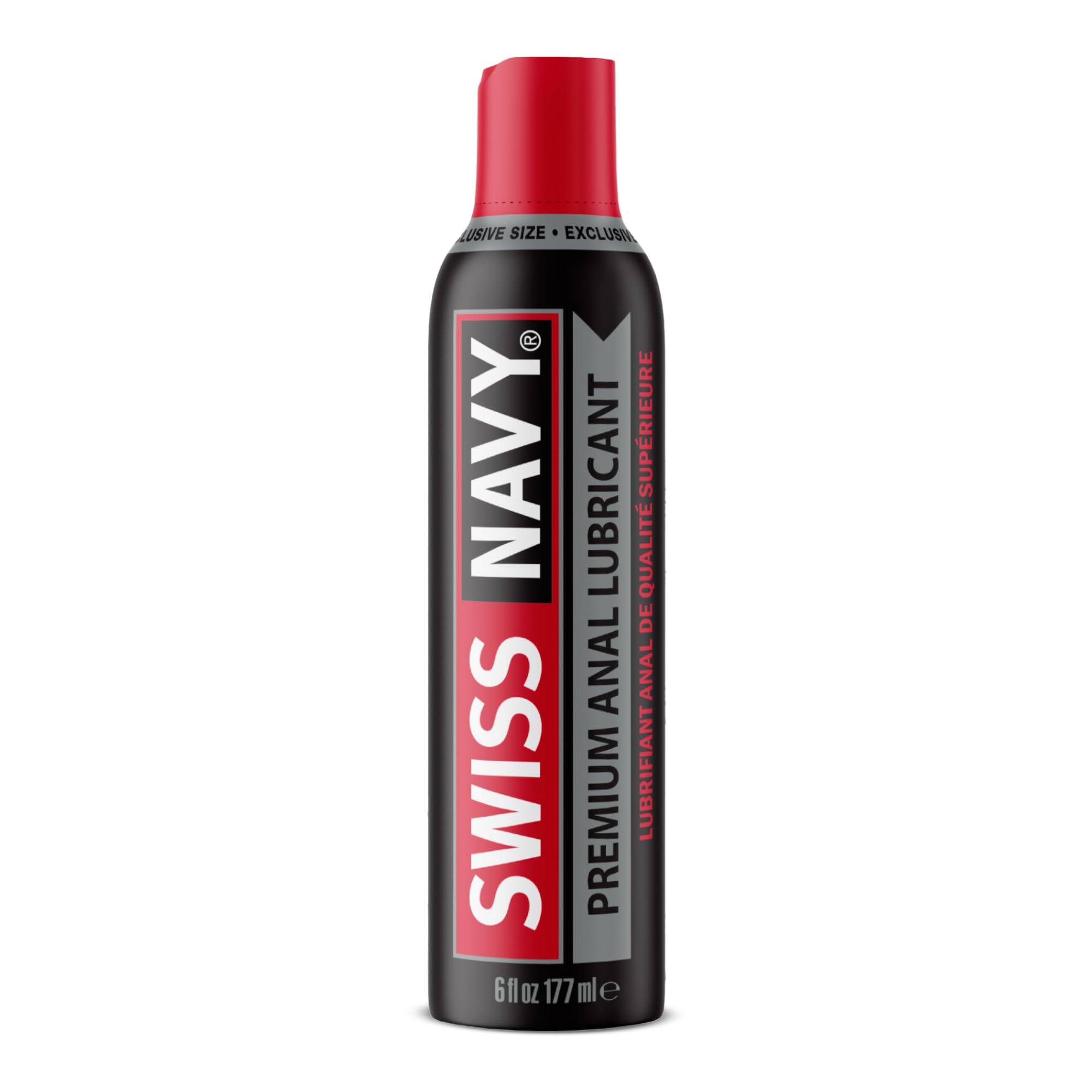 SWISS NAVYPremium Anal Lubricant - 6 oz - Long-Lasting, Silicone-Based Formula - Natural Clove Fragrance - Condom Safe