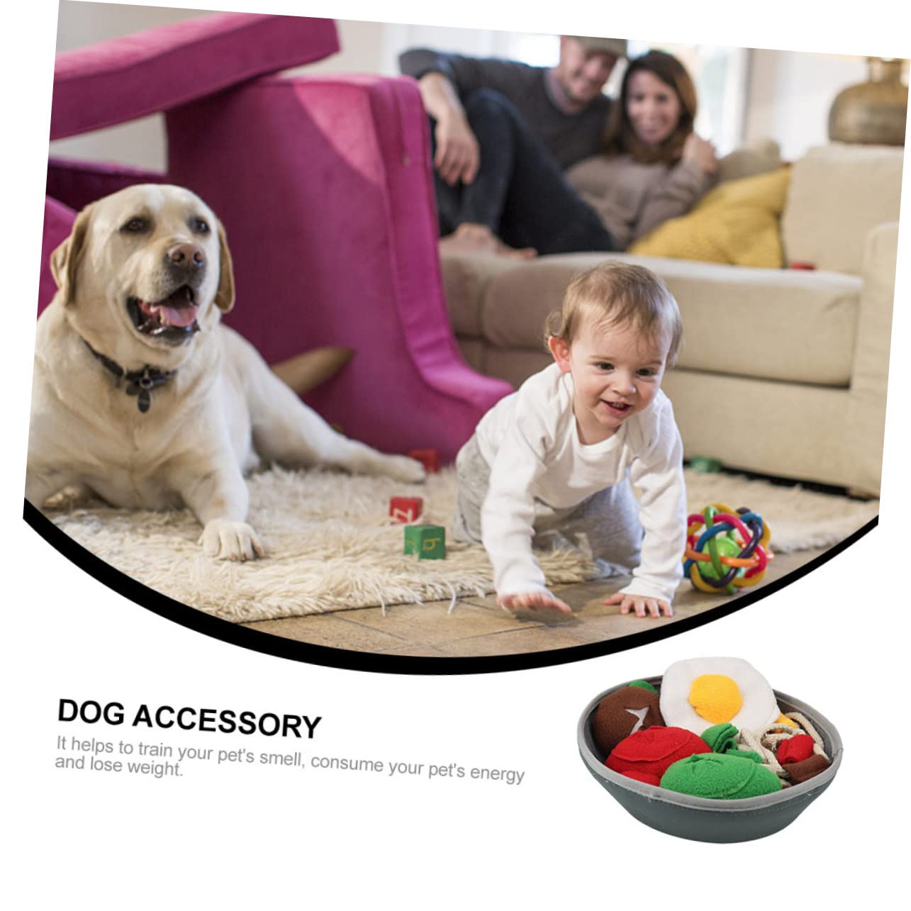 Adorable Hundespielzeug Futterspender aus Hochwertigem Polyester Waschbar Stressabbauend Interaktives Schnüffelspielzeug für Welpen und Ausgewachsene Hunde Fördert Beschäftigung