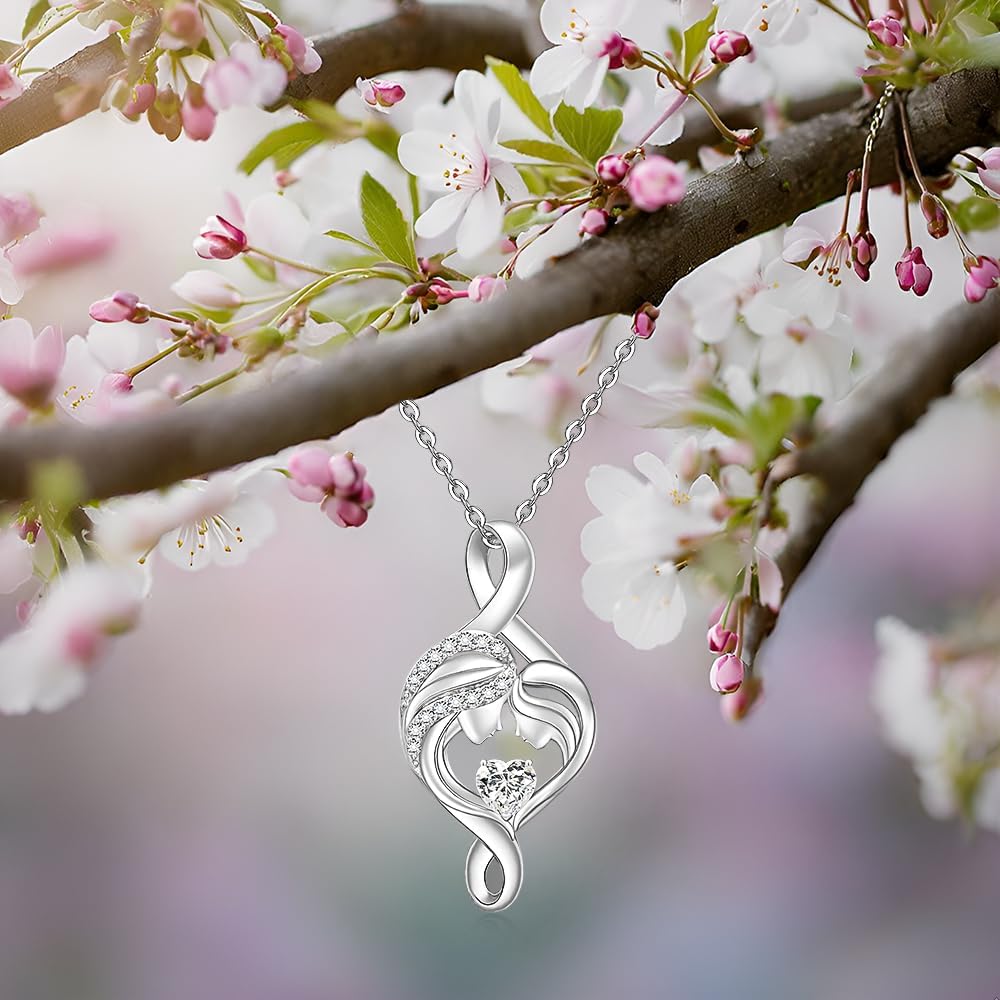 Mothers Day Gifts Necklace Mothers Necklace for Women Mom Wife Daughter Sterling Silver - Image 5