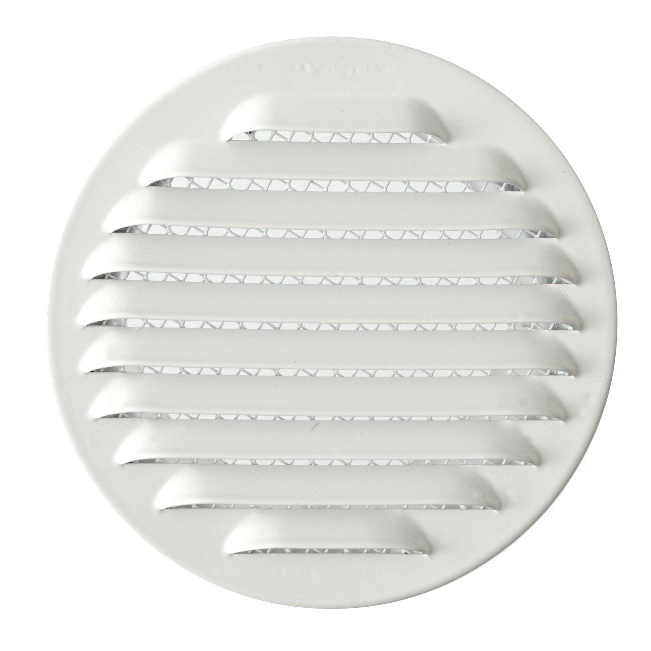 The gta100rb-y Ventilation Grill Round Recessed, Aluminium Varnished White, Alluminio Verniciato Bianco - Image 2