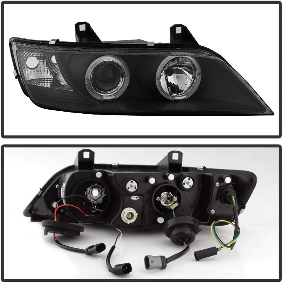 ACANII LED Halo Black Projector Headlights for BMW Z3 1996-2002 2