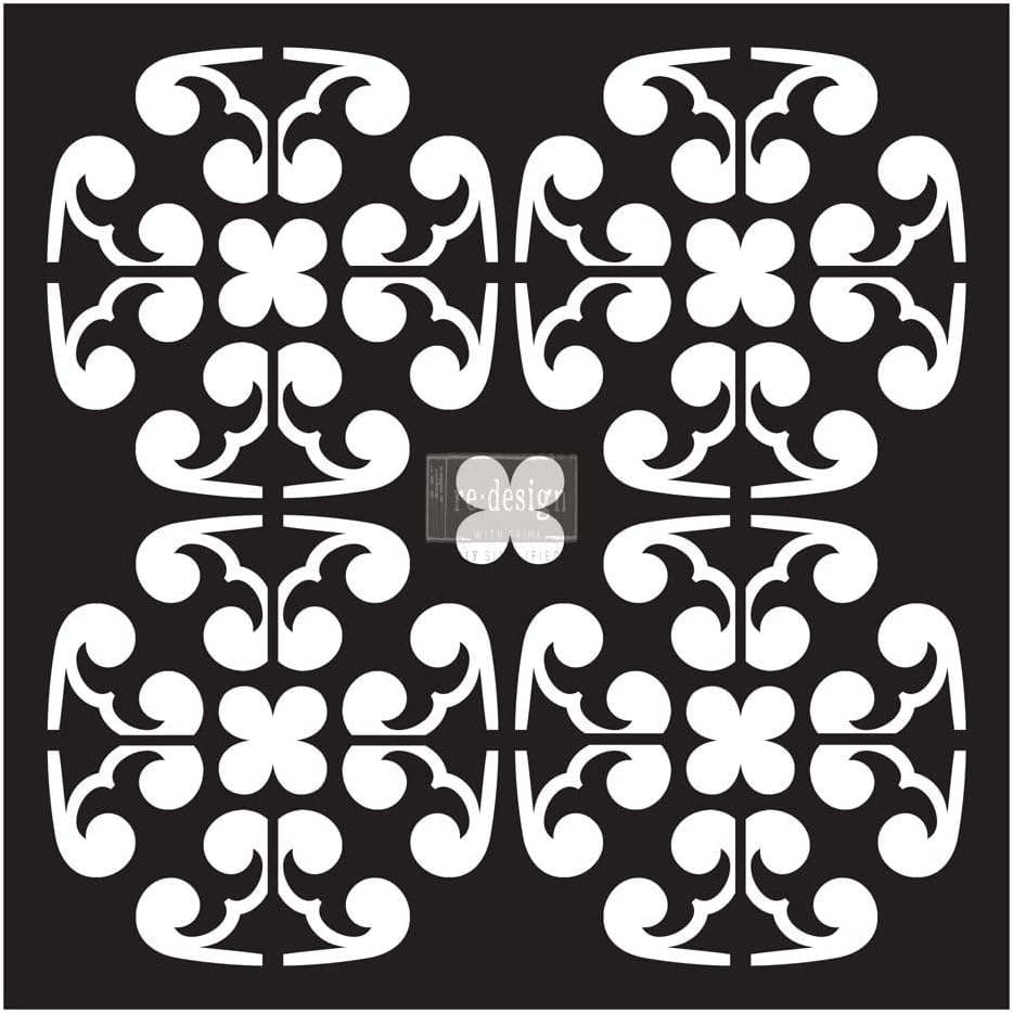 Redesign Paver Stencil 11.5"x11.5"x0.8mm - Greta