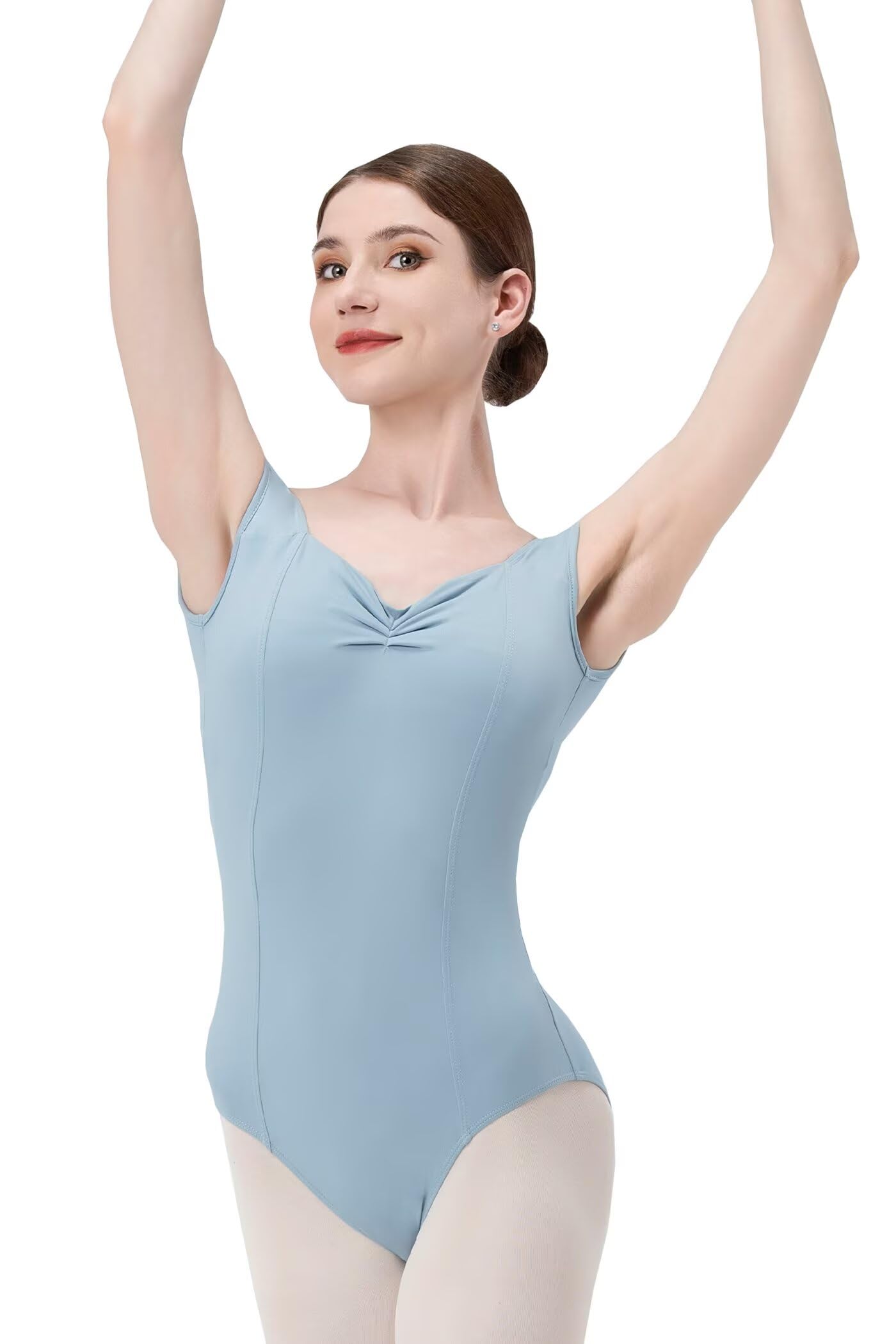 Tanztrikot, Damen Ärmellos Rückenfrei Tank Trikot fur Ballett