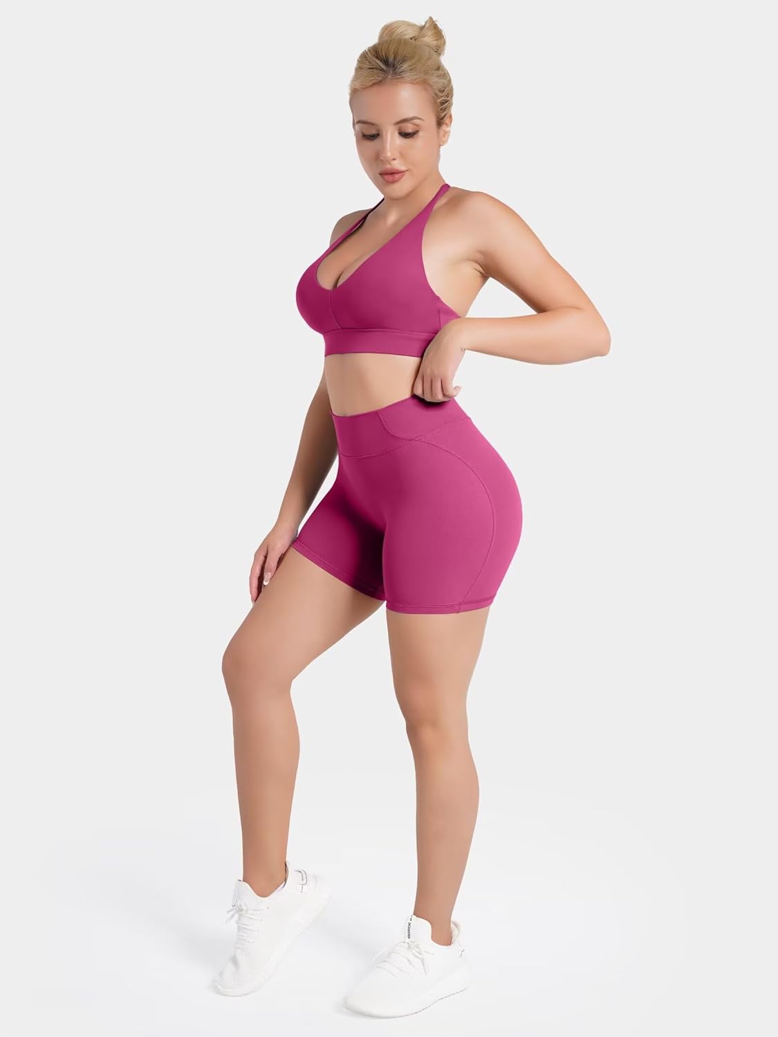 Sunzel No Front Seam High Waist Gym Shorts for Women, Squat Proof Biker Shorts with Tummy Control for Yoga Workout Running - Image 6