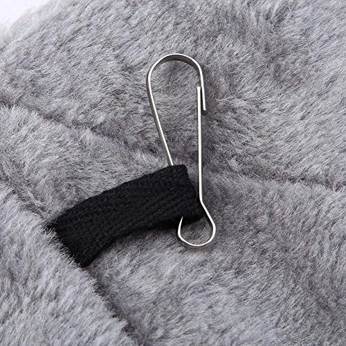 TOPINCN Pivoine Perroquet Hamac Nid D'oiseau Chaud Doux Hamac en Peluche Suspendu Cage Tente pour Oiseaux Perroquet Hiver Chaud Lit Pet Jouet Poche Coton Lit (S- Gris)