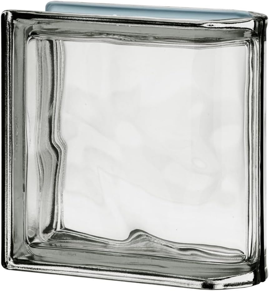 Pegasus Metalized Nordica Wave Linear End Glass Block