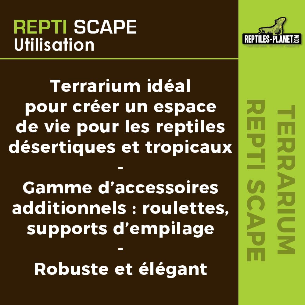 Reptiles Planet - Repti Scape H60 -Terrarium Aluminiun - 60x45x60 cm