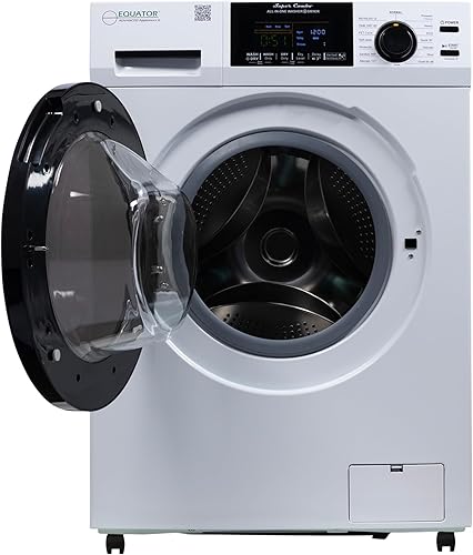 Miniatura 7 de Equator - Lavadora secadora todo en uno sin ventilaciónventilación PET ciclo 1.62cf15lbs+kit de portabilidad en blanco (blanco)