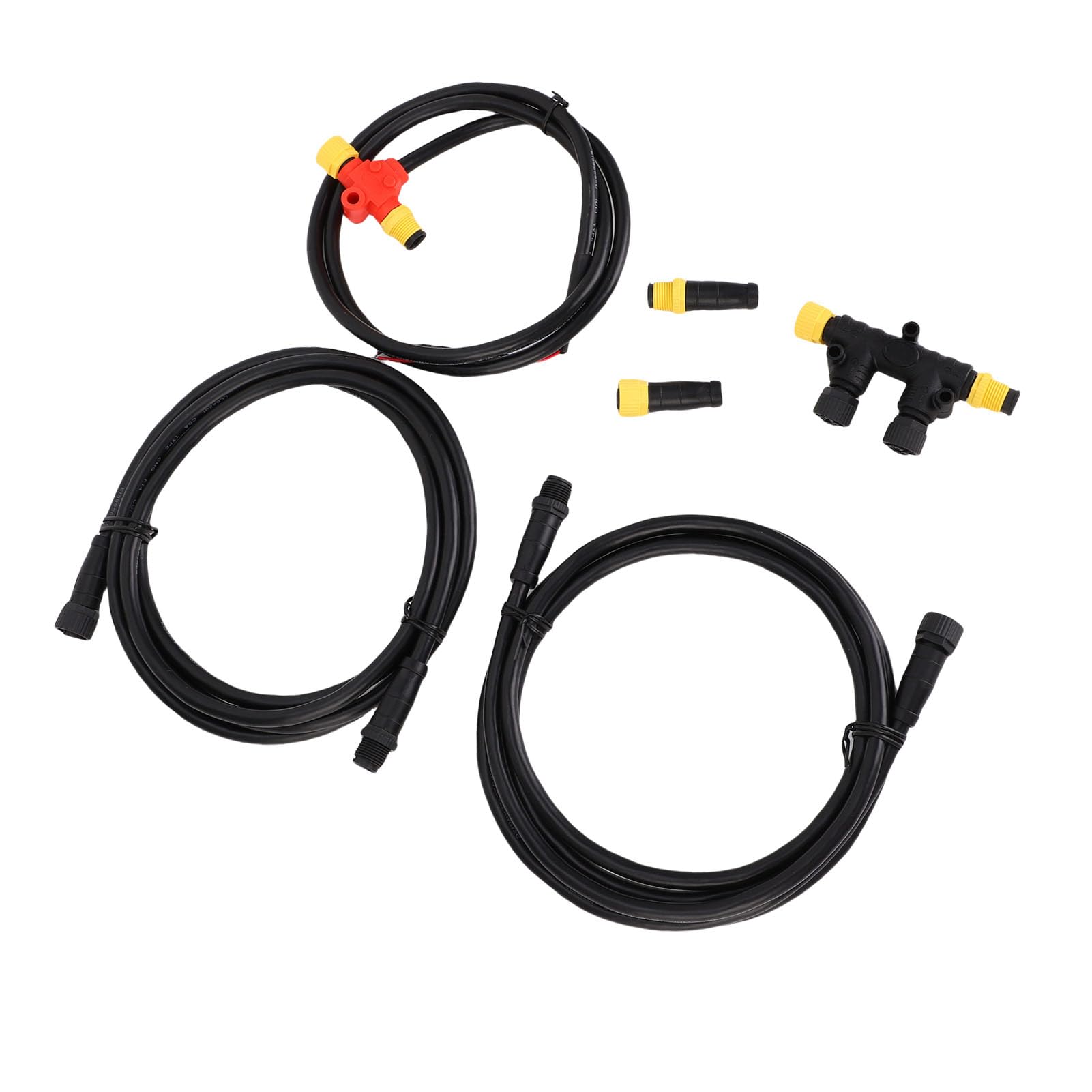 Kit de Inicio GPS Marino Acouto con Conector M12 de 5 Pines IP67 Impermeable y Cables Terminadores para Red NMEA 2000 Kit Accesorios Navegación Marina GPS Marine Starter Kit NMEA2000