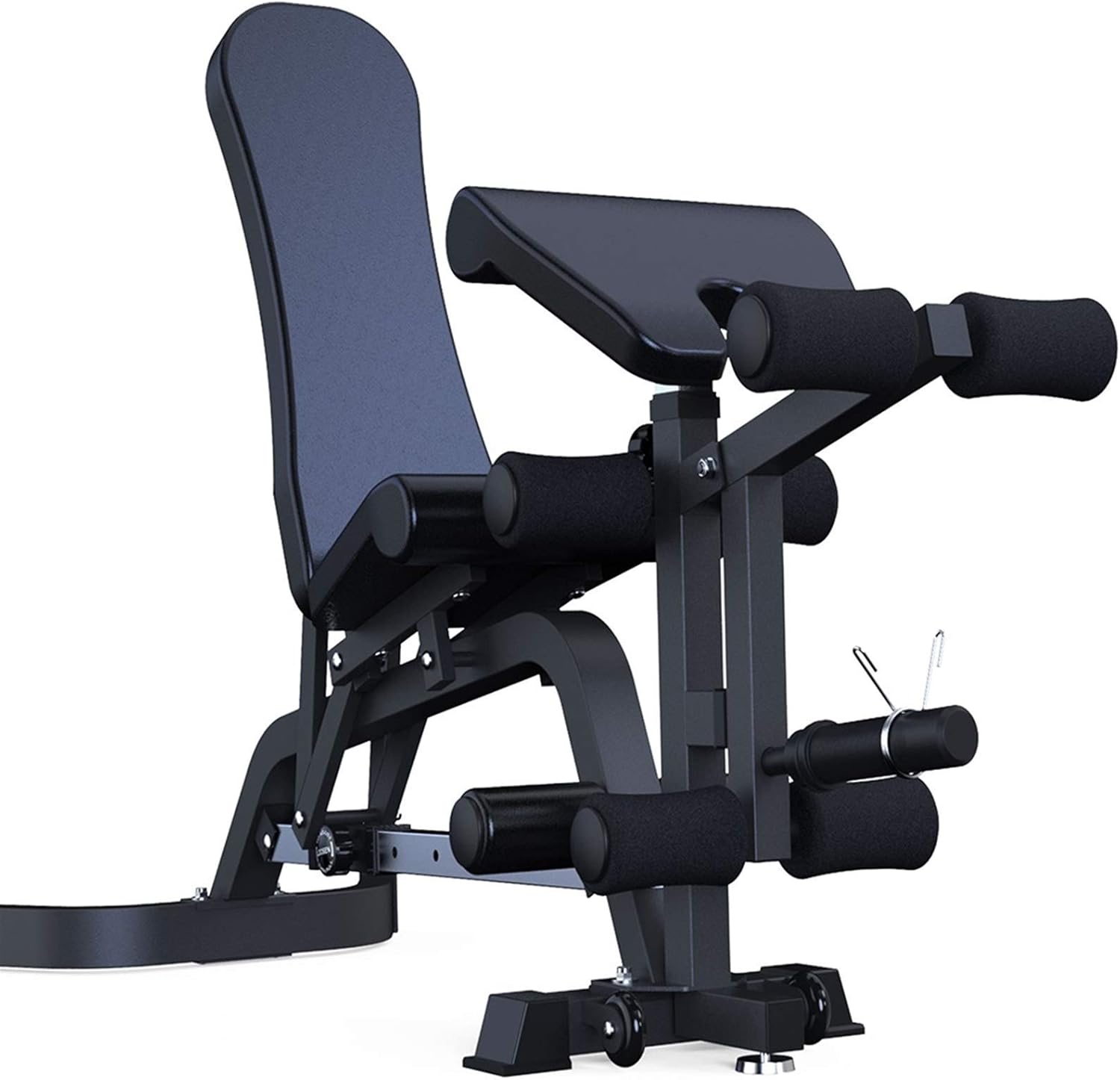 ATAAY Adjustable Dumbbell Bench with Leg Extension, Weight