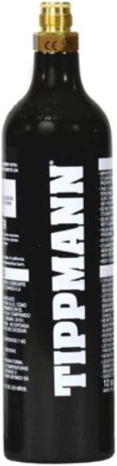 Tippmann CO2 Paintball Tank 12oz, Ships Empty/Refillable Black
