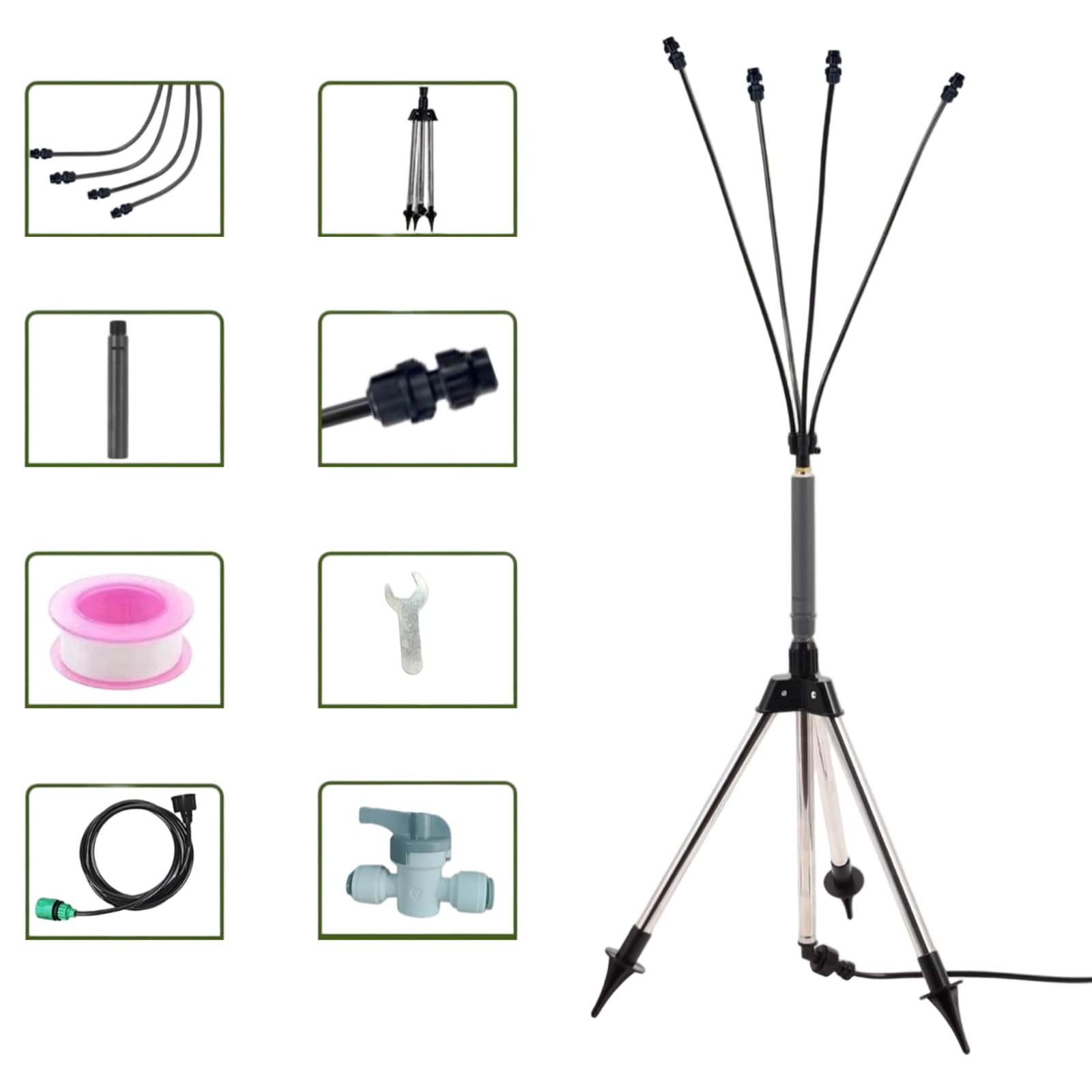 Brumisateur de jardin réglable et portable pour piscine, barbecue, refroidissement de l'eau pour enfant