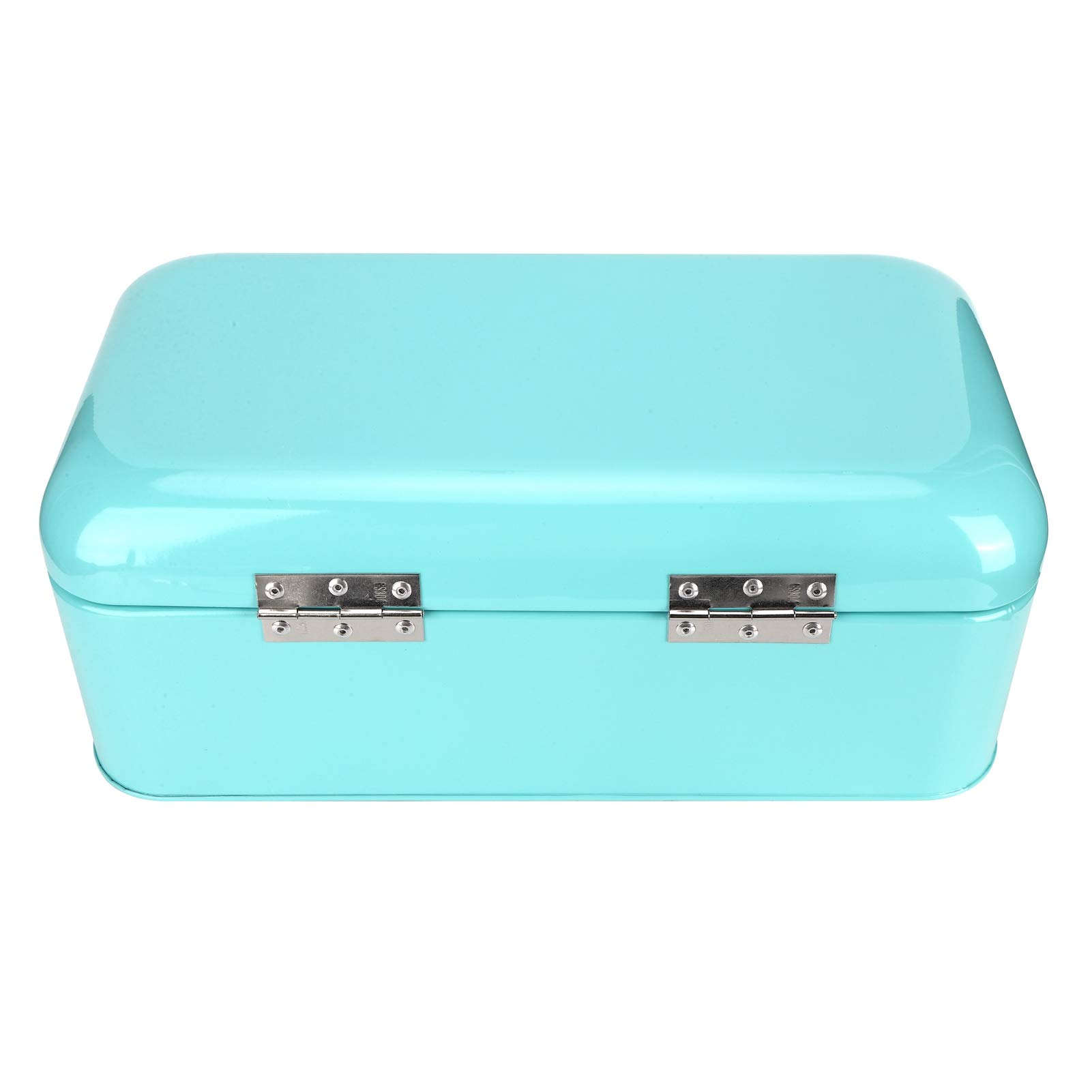 Cocoarm Duży Pojemnik na Chleb Żelazny Pojemnik na Chleb 42 X 16,5 X 24 Cm Blat Kuchenny Organizer z antypoślizgową podstawą Pokrywa Blokująca Kurz Gładka Powierzchnia Malowana Proszkowo do Domowej