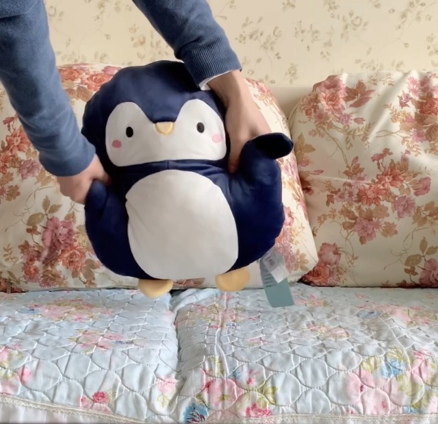 Light Blue Penguin Stuffed Animal Plush Toy Super Soft Light Blue Penguin Pillow With Cotton Filling For Kids Adults Birthday Gift Christmas Present Nursery D