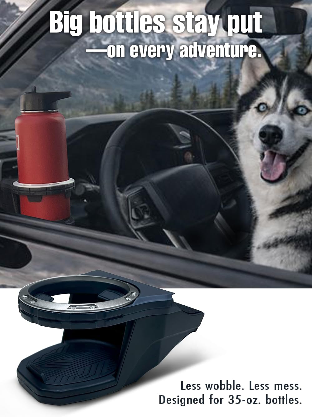Cup Holder Beverage Holder, Tacoma & 4RUNNER, Cup Console for Tacoma (N400, 2024+ Model Year) and 4Runner (N500, 2025+ Model Year) Accessories