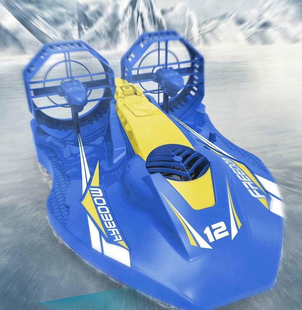 Hovercraft à distance Modèle aéroglisseur Eau Terre Glace Haute Vitesse Jouets