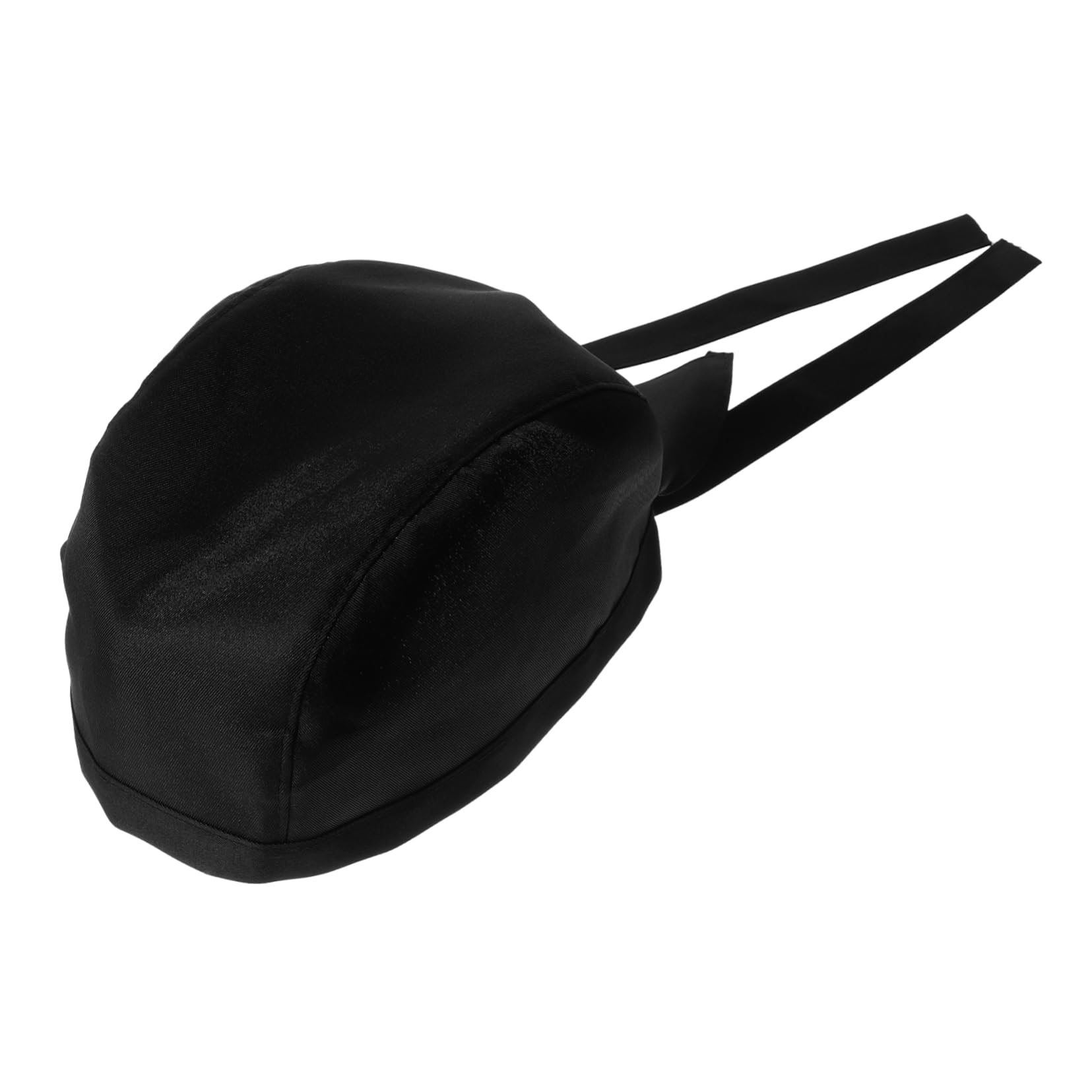 PRETYZOOM Chef Hat Kitchen Bandana Women's Skull Cap Pirate Turban Soft Size Adjustable Ribbon Black