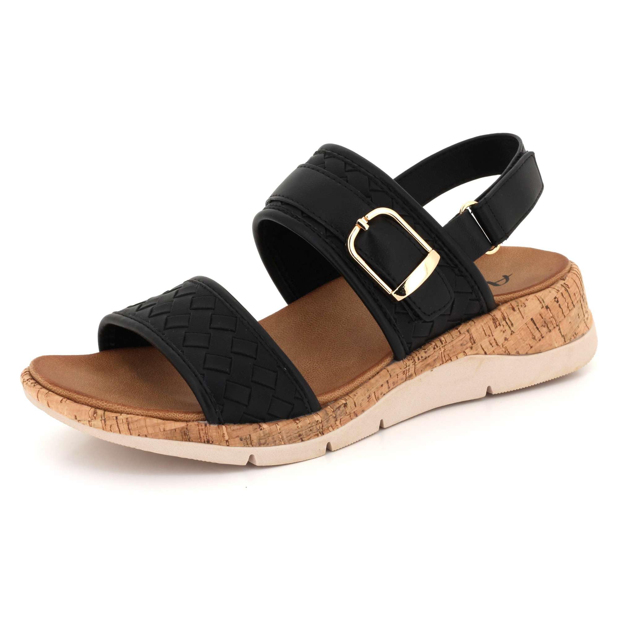 Women Comfort Sandals Dual Strap Design with Adjustable Buckle Soft Cushioned Sole Wedge Heel Casual Summer Walking Ladies Shoes Size