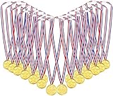 【Hochwertige Qualität】Unsere Siegermedaillen sind aus hochwertigem Kunststoff, Zink und einer Legierung.12 Medaillen erhalten.