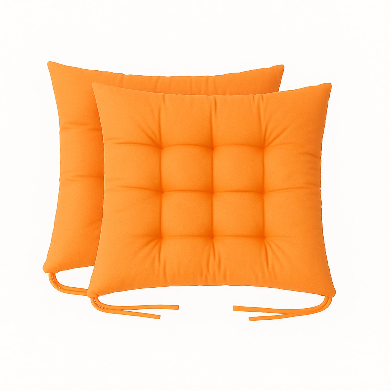Cushion Chair Pad Cushions, Tie-on Dining Chair Pads, 38x38x5 cm Hypoallergenic Soft Polyester Tie-on Chair Pads, Wide