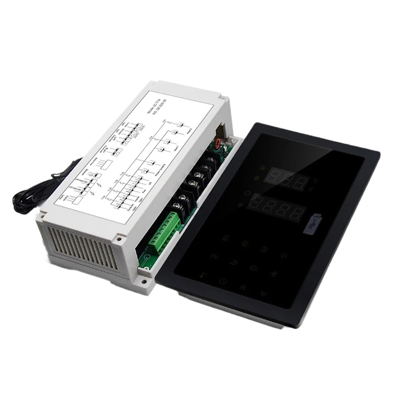 Sauna Dampferzeuger Elektrischer Saunaofen-Controller for WiFi-Fernüberwachung, 24-Stunden-Timing, Multifunktionale Elektrotherapie-Massage(Combination1,Bluetooth Version)