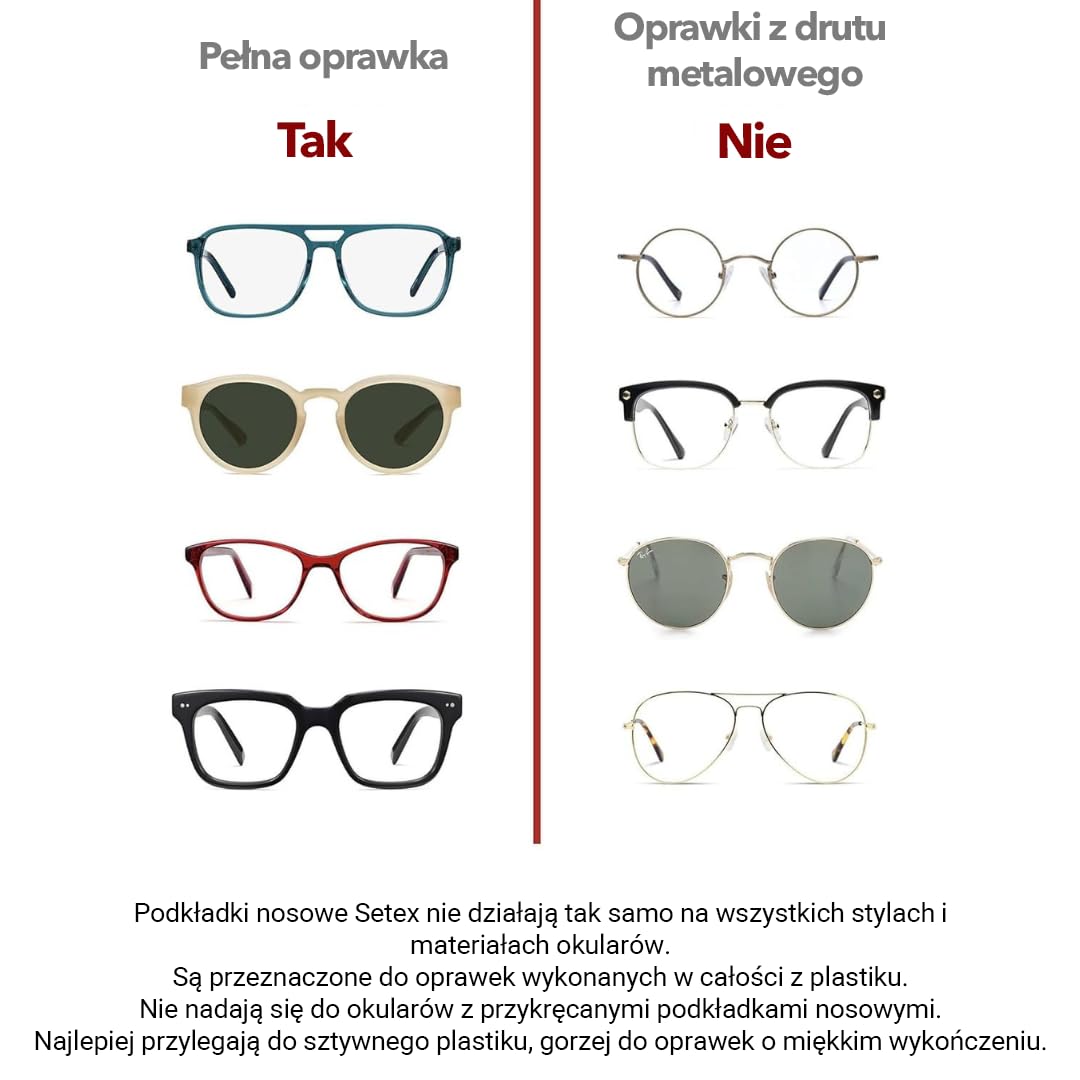 Setex Gecko Grip – Noski Do Okularów (5 Przezroczystych Par) – Antypoślizgowe Ultra-Cienkie 0.6 Mm, Mikroteksturowane Włókna, Ultra-Mocna Przyczepność, Ultra-Miękkość, Samoprzylepne, 0.6 × 7 × 16 mm
