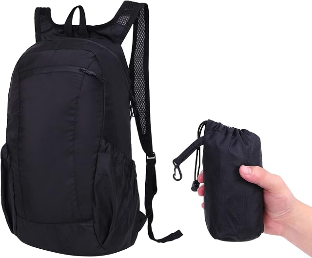 Small Backpacks Lightweight, Foldable Waterproof Rucksack for Women and Men, Cycling Backpack for Camping, Hiking, Travel, Biking